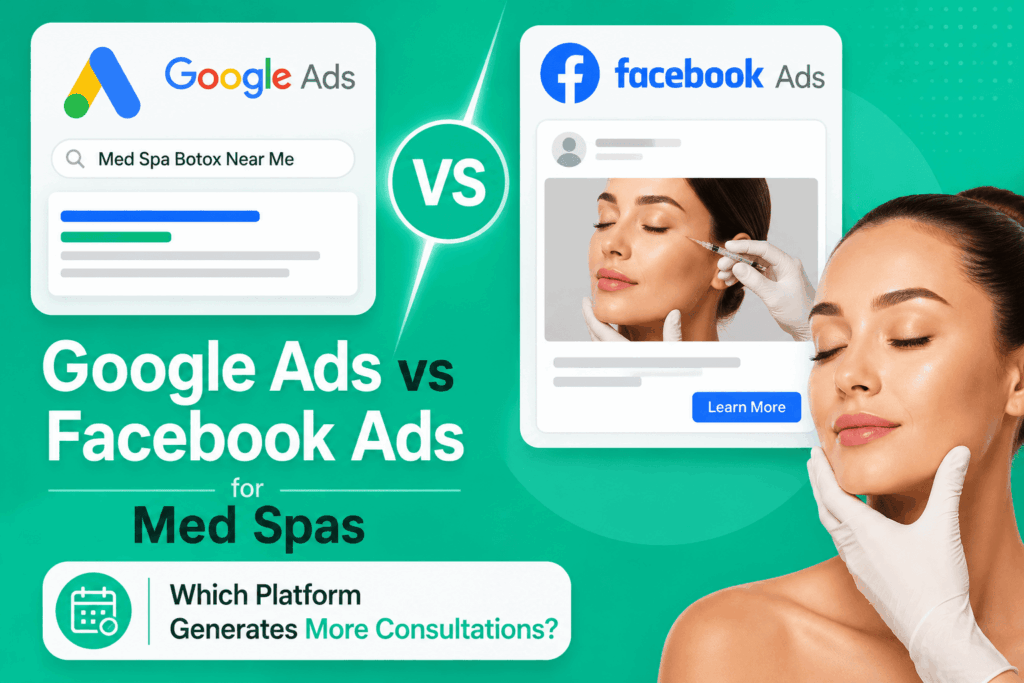 Google Ads vs Facebook Ads For Med Spas: Which Platform Generates More Consultations?