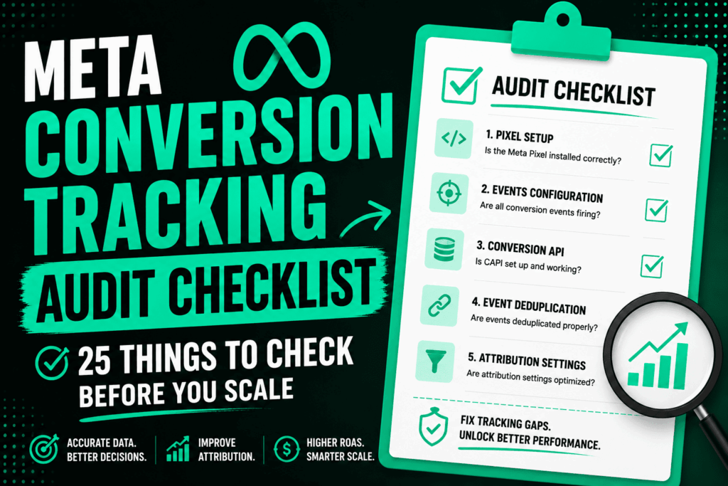 Meta Conversion Tracking Audit Checklist: 25 Things To Check Before You Scale