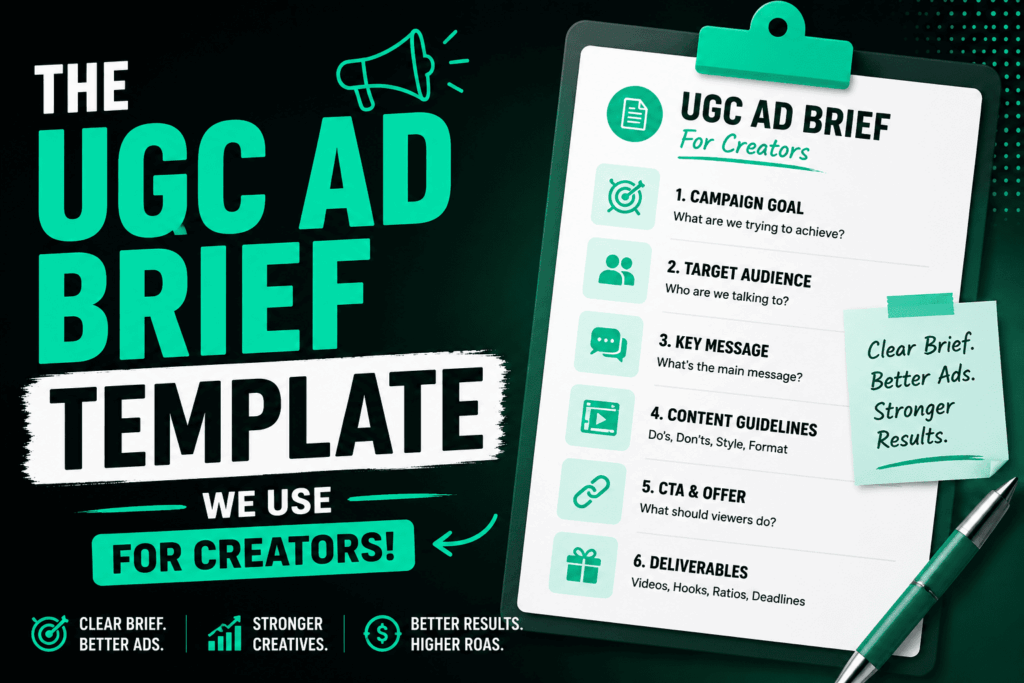 The UGC Ad Brief Template We Use For Creators​