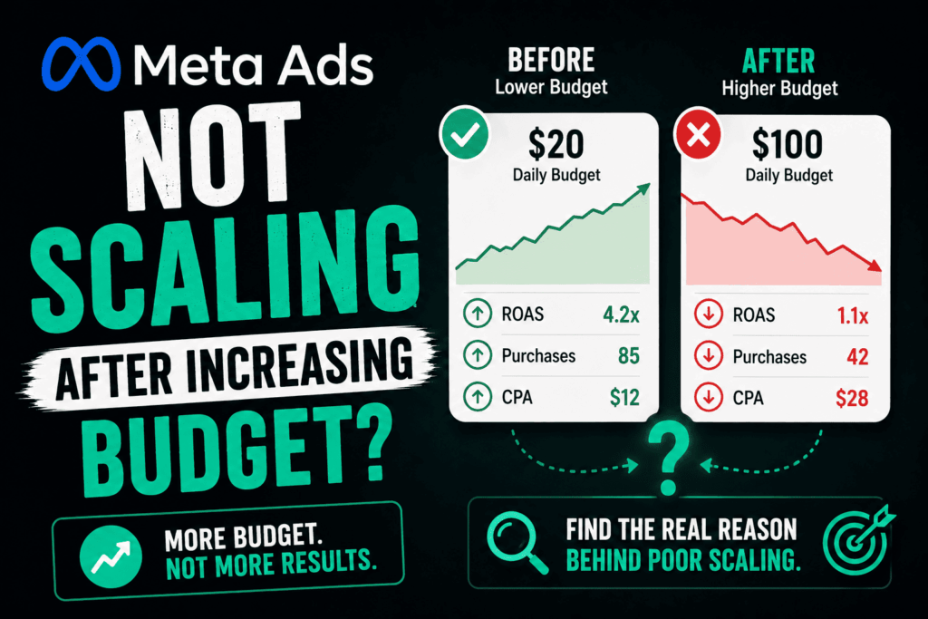 Meta Ads Not Scaling After Increasing Budget?